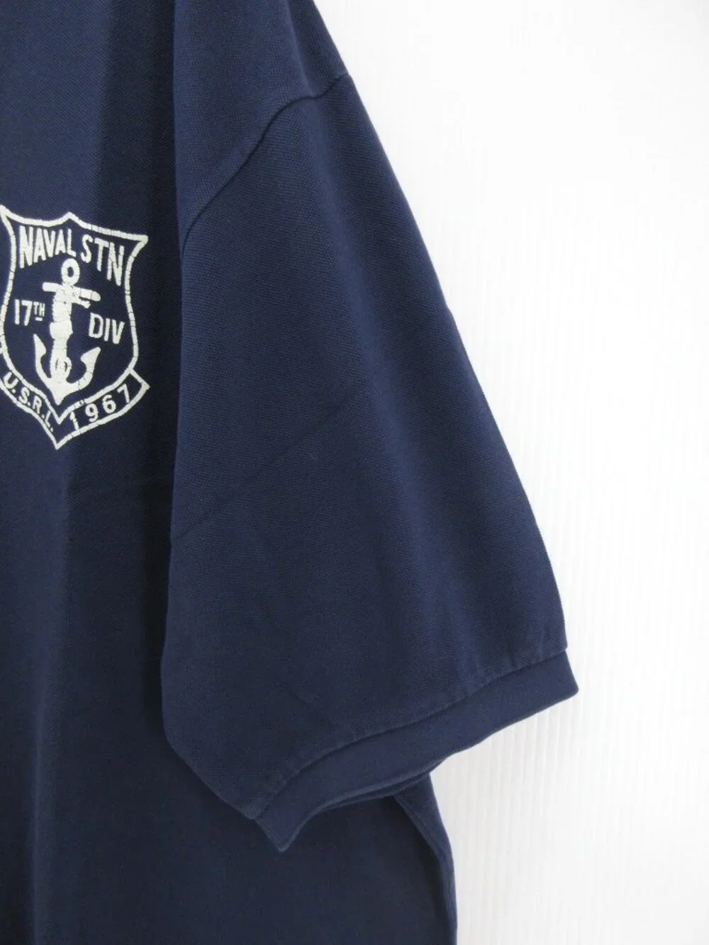 Polo Ralph Lauren Polo Shirt XXL Tall USRL Naval Stn Anchor Graphic Y2K